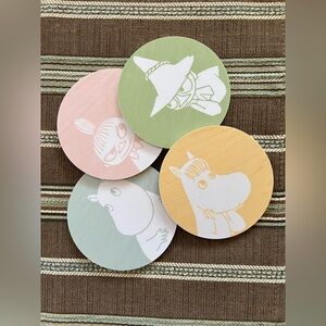 Moomin Coasters Set of 4 by Muurla Multicolor